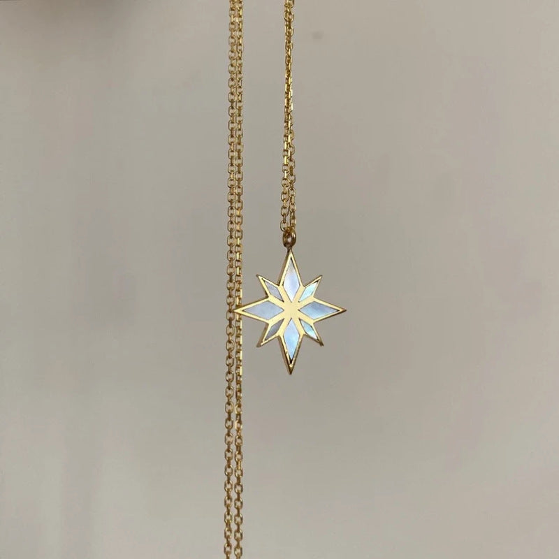 Six Pointed Star Clavicle Chain