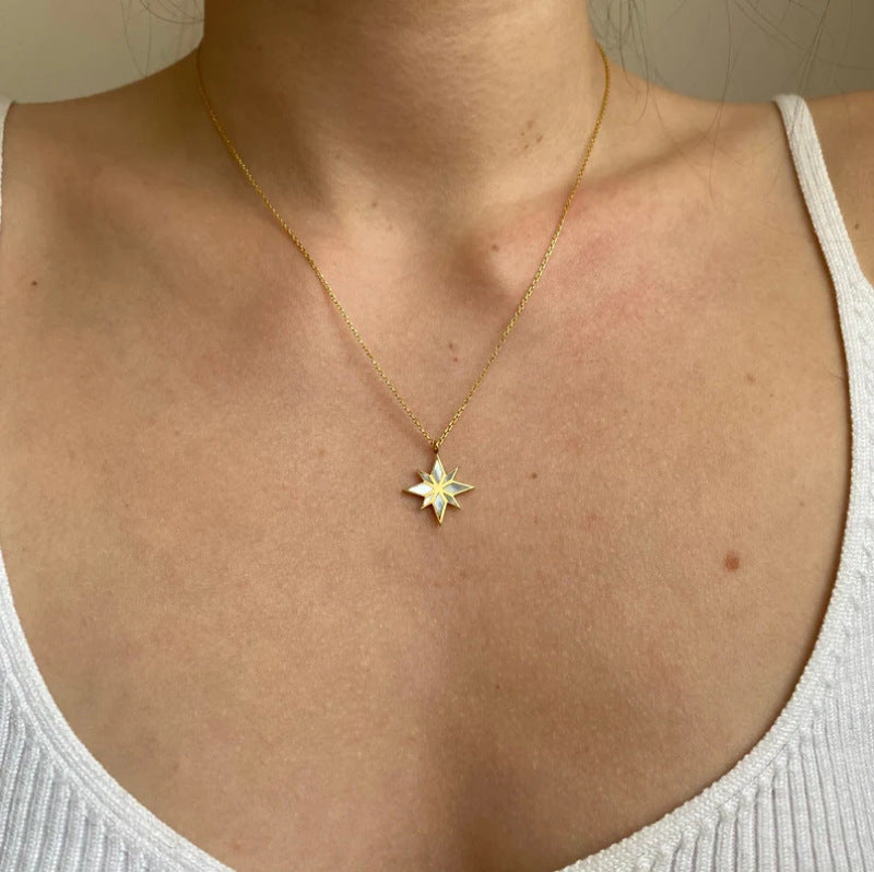 Six Pointed Star Clavicle Chain