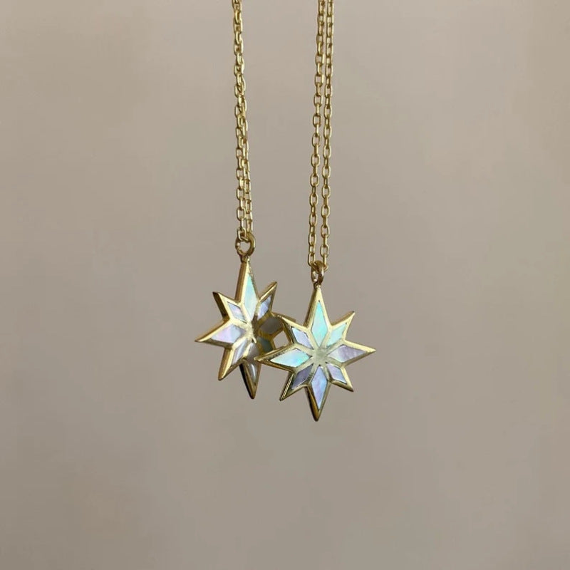 Six Pointed Star Clavicle Chain